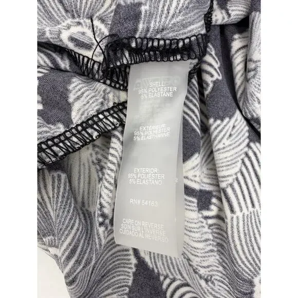 Tommy Hilfiger Women Black/White Floral Ruffle Sleeveless Shift Dress Size 6 - Picture 5 of 6